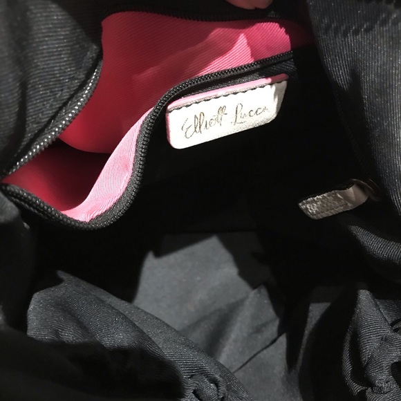 Elliot Lucca Bucket Pebbled Leather Messenger Crossbody Vintage coquette western - Picture 6 of 10